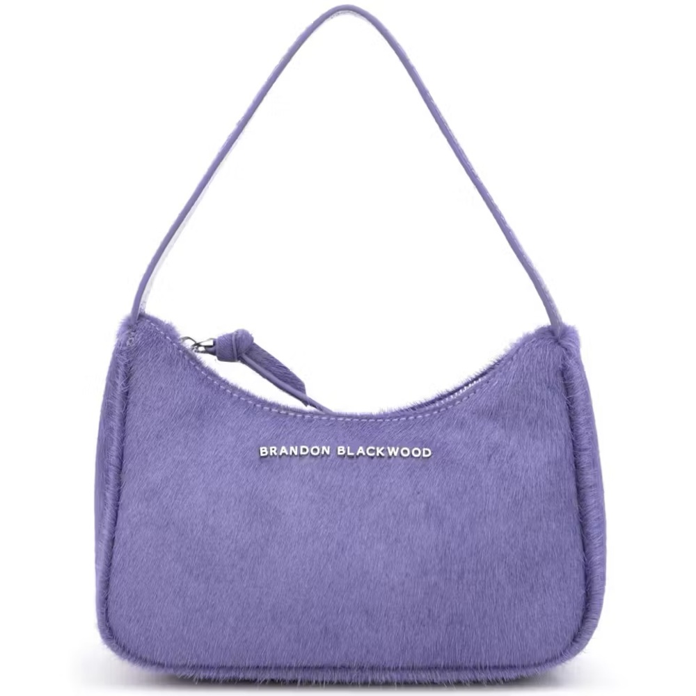 Brandon Blackwood Purple ponyhair Syl bag